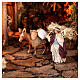 Village Nativité rois mages avec éclairage crèche napolitaine 70x70x50 cm pour santons de 10 cm s4