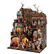 Complete village with fountain for Neapolitan Nativity Scene with 10 cm characters 70x55x40 cm s3