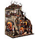 Nativity village characters oven Neapolitan nativity 70X55X35 cm for 10 cm figurines s5