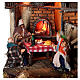 Nativity village characters oven Neapolitan nativity 70X55X35 cm for 10 cm figurines s6
