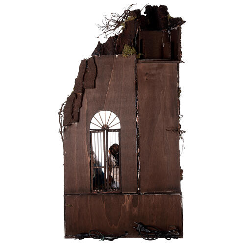 Otoczenie do szopki ze sceną narodzenia i fontanną, 100x50x50 cm, dla figurek 15 cm 8