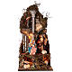 Temple with arches, Holy Family and sleeping shepherd, for Neapolitan Nativity Scene with 30 cm characters 10x50x50 cm s1