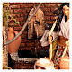 Cabaña y fuente completa Natividad belén napolitano 16-18 cm 40x65x50 cm s4