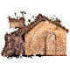 Cabaña y fuente completa Natividad belén napolitano 16-18 cm 40x65x50 cm s7