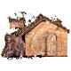 Cabane et fontaine avec Nativité crèche napolitaine 16-18 cm 40x65x50 cm s7