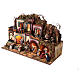 Modular village for Neapolitan Nativity Scene in 18th century style with Nativity of 10 cm and fountain 60x80x35 cm MOD. 2 s3