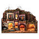 Modular village for Neapolitan Nativity Scene in 18th century style with Nativity of 10 cm and fountain 60x80x35 cm MOD. 2 s9