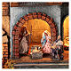 Neapolitan Nativity Scene for 10 cm figurines, village animated character and Holy Family, 60x80x35 cm, MODULE 3 s4