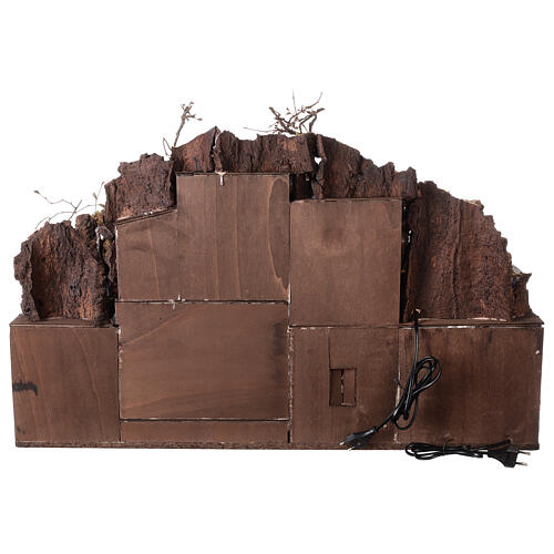 Szopka neapolitańska osada modułowa, 10 cm, scena narodzin, 60x80x35 cm MODUŁ III 9