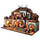 Neapolitan Nativity village for 10 cm figurines, with Holy Family, 60x80x35 cm, MODULE 3 s3