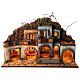 Neapolitan Nativity village for 10 cm figurines, with Holy Family, 60x80x35 cm, MODULE 3 s8