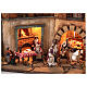 Borgo modulare presepe completo statue 10 cm napoletano 3 moduli 60X240X35 cm s4