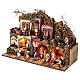 Borgo modulare presepe completo statue 10 cm napoletano 3 moduli 60X240X35 cm s9