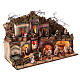 Borgo modulare presepe completo statue 10 cm napoletano 3 moduli 60X240X35 cm s10