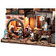 Borgo modulare presepe completo statue 10 cm napoletano 3 moduli 60X240X35 cm s14