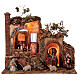 Ambientación fuente y figuras Natividad belén napolitano 16 cm 56x67x40 cm s1