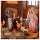 Décor fontaine et figurines Nativité crèche napolitaine 16 cm 60x70x40 cm s2
