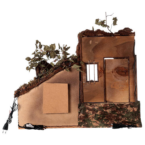 Scenografia ze Świętą Rodziną, szopka neapolitańska, 16 cm, 56x67x40 cm 7