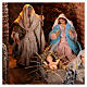 Neapolitan Nativity Scene with lights, fountain and characters of 10 cm 60x40x50 cm s2