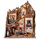 Belén napolitano completo luces y fuente figuras 10 cm 60x43x50 cm s1