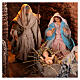 Belén napolitano completo luces y fuente figuras 10 cm 60x43x50 cm s2