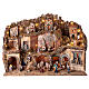 Neapolitan Nativity Scene with lights, mill, waterfall and characters of 10 cm 80x100x60 cm s1