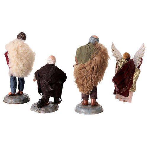 Wood and cork stable for Neapolitan Nativity Scene with 12-14 cm characters, illuminated, 30x40x30 cm 9