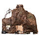 Rustic house with fountain and oven, LED lights, for Nativity Scene with 12 cm characters, 55x70x40 cm s7