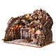 Setting with cave and fountain, lights, for Nativity Scene with 8 cm characters, 30x35x25 cm s3