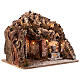 Setting with cave and fountain, lights, for Nativity Scene with 8 cm characters, 30x35x25 cm s4
