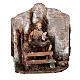 Carpenter, character with 3 mouvements for Nativity Scene of 10 cm, 15x15x20 cm s1