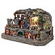 Artistic Nativity Scene with figurines in motion, characters of 6-10 cm, 75x110x60 cm s5