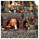 Crèche artistique santons animés 6-10 cm 75x110x60 cm s4