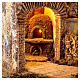 Belén 12 cm caserío fuente horno estilo 700 70x50x40 cm s3