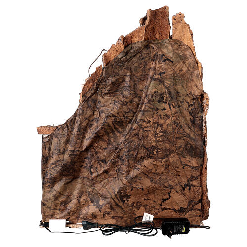 Szopka z domkiem, fontanną i piecem, styl 700, 70x50x40cm 9