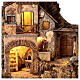 Szopka z domkiem, fontanną i piecem, styl 700, 70x50x40cm s2