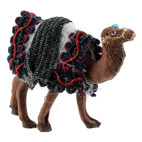 Harnessed standing camel for Neapolitan Nativity Scene with characters of 4 cm 3