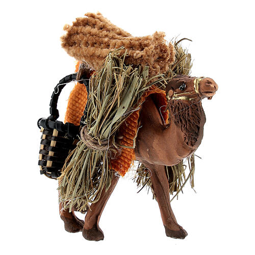Camelo selado para Rei Mago para presépio napolitano com figuras de 4 cm 3