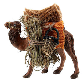 Camel figurine loaded for Magi 4 cm Neapolitan nativity
