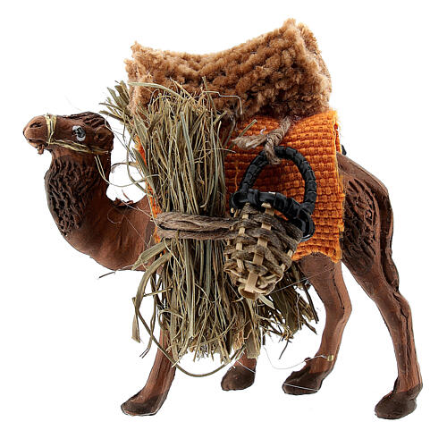 Camel figurine loaded for Magi 4 cm Neapolitan nativity 1