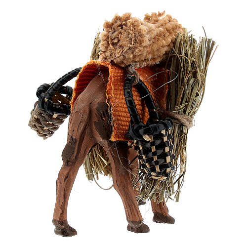 Camel figurine loaded for Magi 4 cm Neapolitan nativity 5