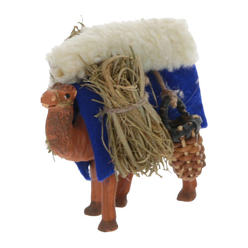 Camel figurine loaded for Magi 4 cm Neapolitan nativity 2