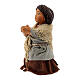 Girl praying on her knees for Neapolitan Nativity Scene with characters of 10 cm s2