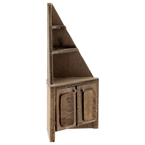 Miniature furniture shelf angle 10 cm Neapolitan nativity 3