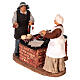 Animated couple grilling meat for Neapolitan Nativity Scene with characters of 14 cm s3