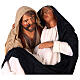 Święty Józef z Maryją brzemienną, szopka neapolitańska 30 cm terakota s2