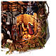 Moka pot Nativity Scene 50x40x25 cm, Neapolitan Nativity Scene with characters of 6 cm s2