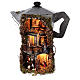 Presépio napolitano cafeteira moka 50x40x25 cm figuras de 6 cm s1