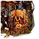 Presépio napolitano cafeteira moka 50x40x25 cm figuras de 6 cm s2