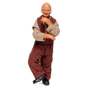 Pastore piedi pensatore presepe napoletano 10 cm terracotta